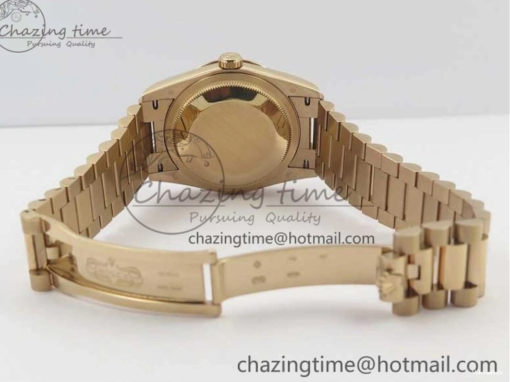 36 Day-Date Dial Edition Maker President RG 128239 Markers on Crystral RG Bp MOP Bracelet Best White 1220